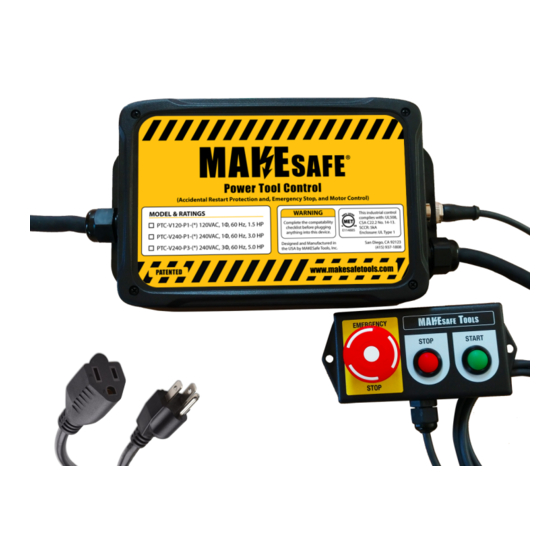 MAKESafe Tools PTC Series Manuals