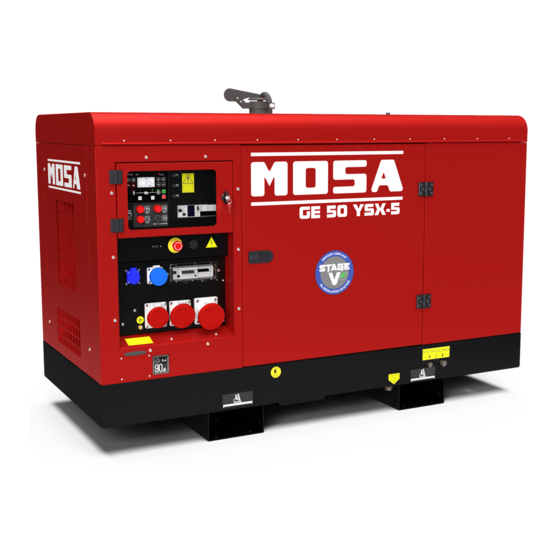 Mosa GE 40 YSX-5 Original Instructions Manual