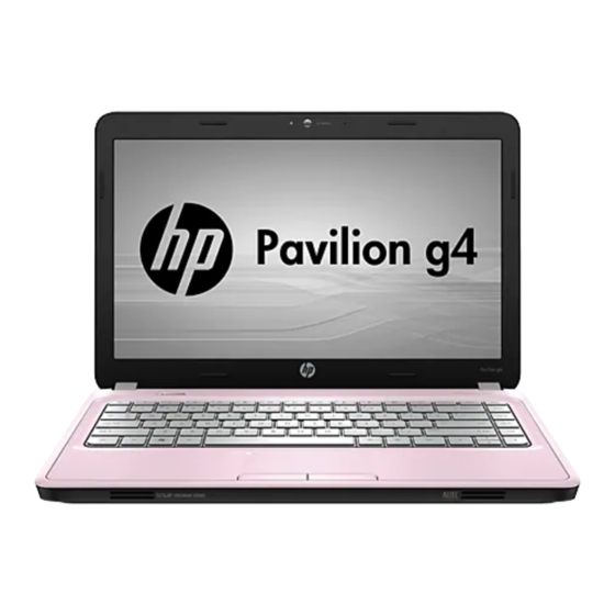 HP Pavilion g4-1100 Getting Started
