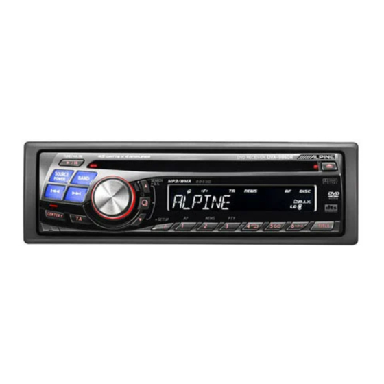 Alpine DVA-9860R Owner's Manual