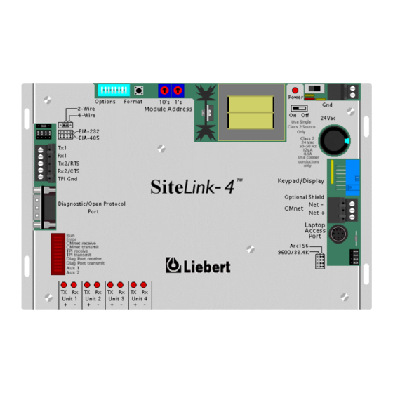 Emerson Liebert SiteLink-4 Specification