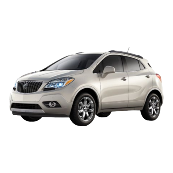 Buick Encore Getting To Know Manual