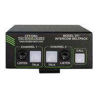 Studio Technologies 371 User Manual