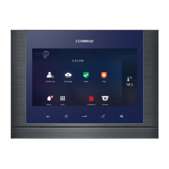 Commax Wall PAD CIP-700MW User Manual
