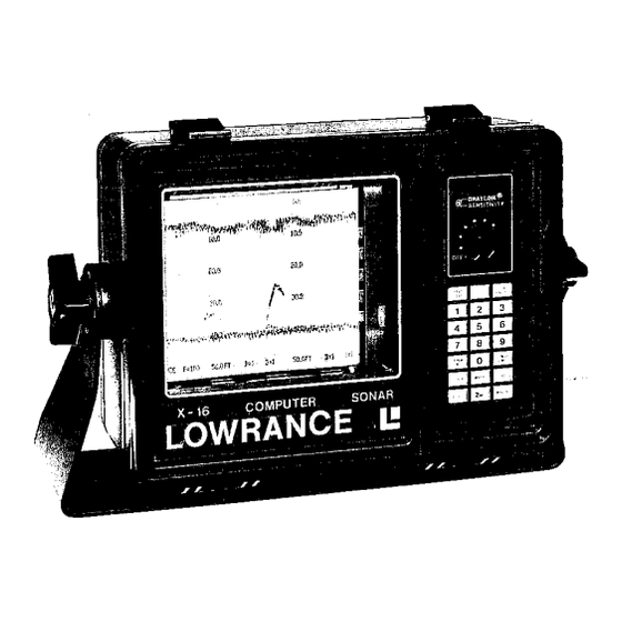 Lowrance X-16 Owner's Manual