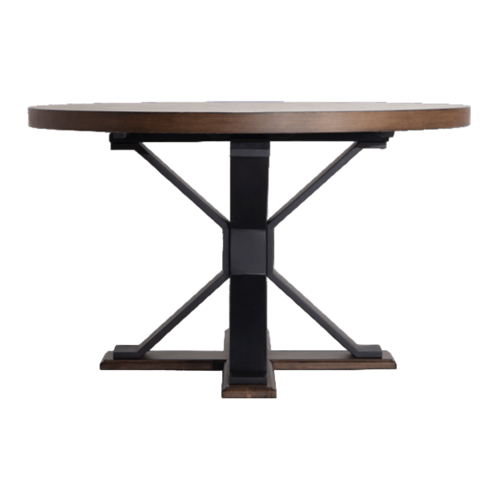 Bob's Furniture LENNOX ROUND TABLE Assembly Instruction