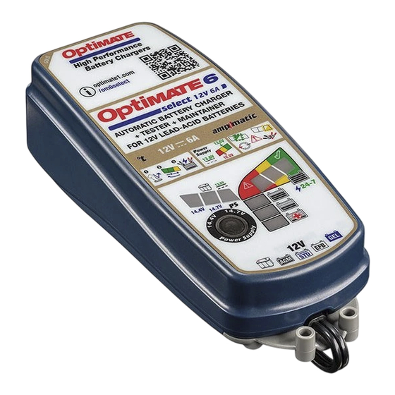 TecMate OptiMATE 6 TM370 Instructions For Use Manual