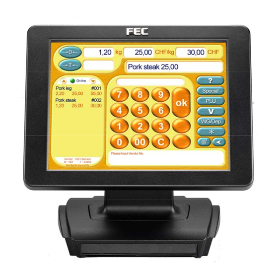 FEC U121TA USB Monitor Manuals