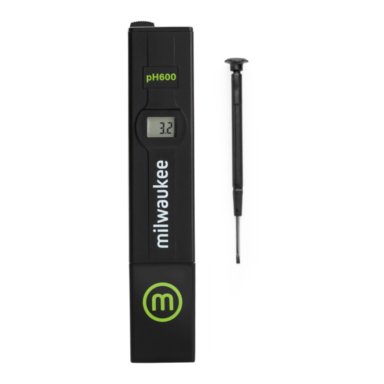 Milwaukee pH600 Instruction Manual