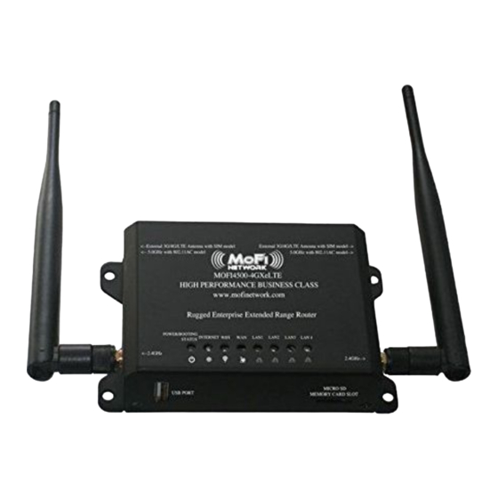 MOFI NETWORK MOFI4500 Quick Start Manual