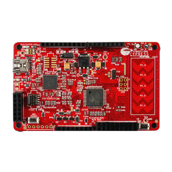 Cypress PSoC 4 Pioneer Kit Manual