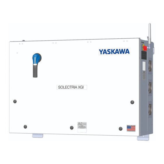 YASKAWA SOLECTRIA XGI 1500 Installation And Operation Manual