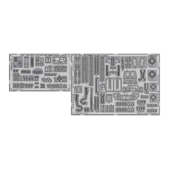 Eduard EF-2000 single seater Quick Start Manual