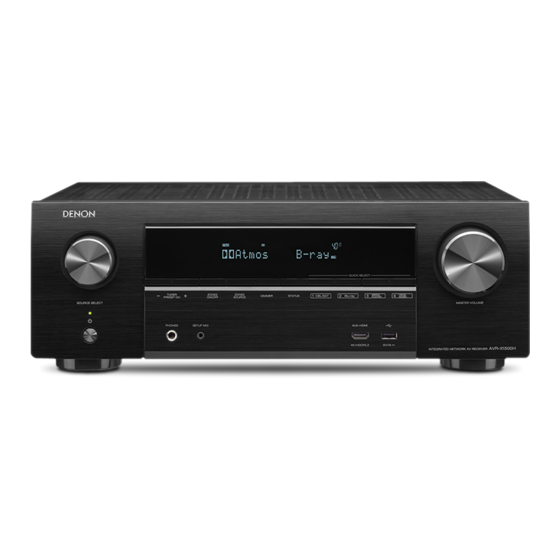 Denon AVR-X1500H Quick Start Manual