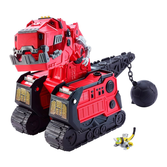 Mattel DreamWorks DINOTRUX MEGA CHOMPIN TY RUX Instructions