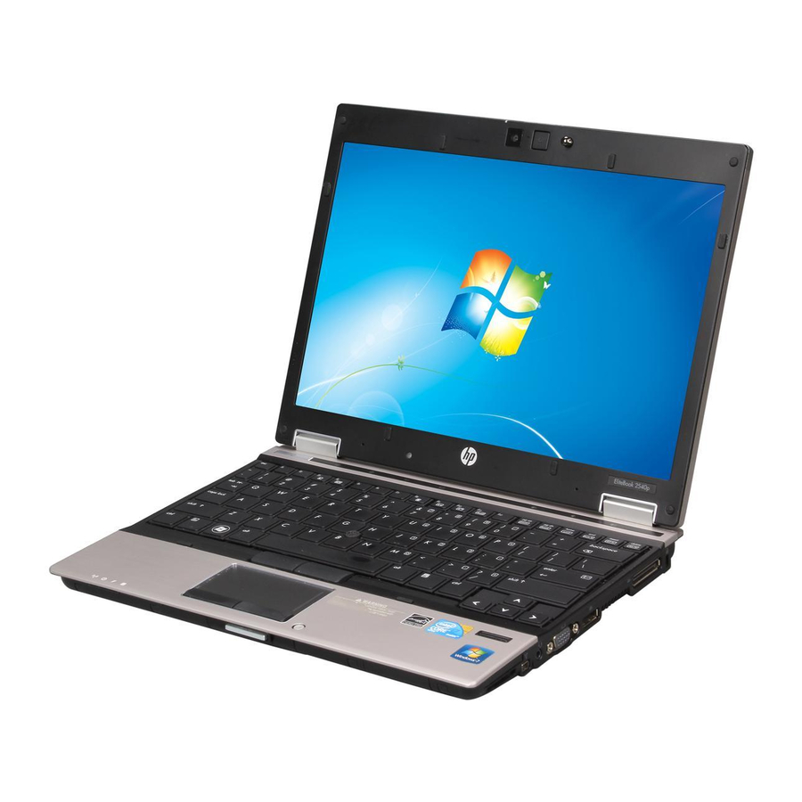 HP EliteBook 2540P Getting Started Manual