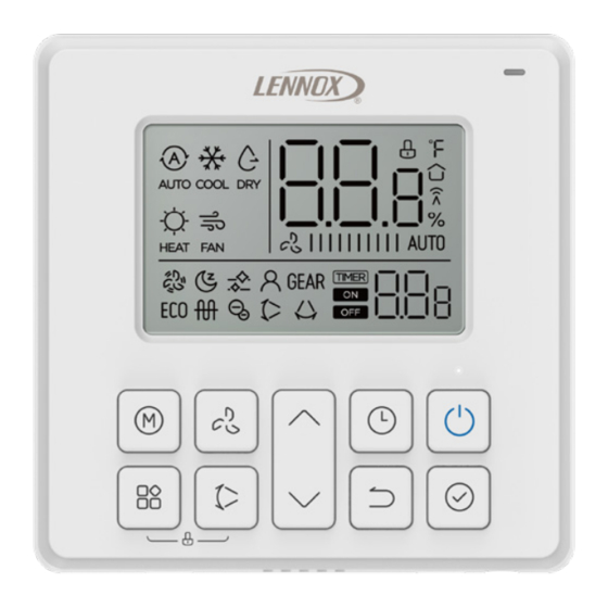 Lennox M0STAT120L-1 Installation And User Information