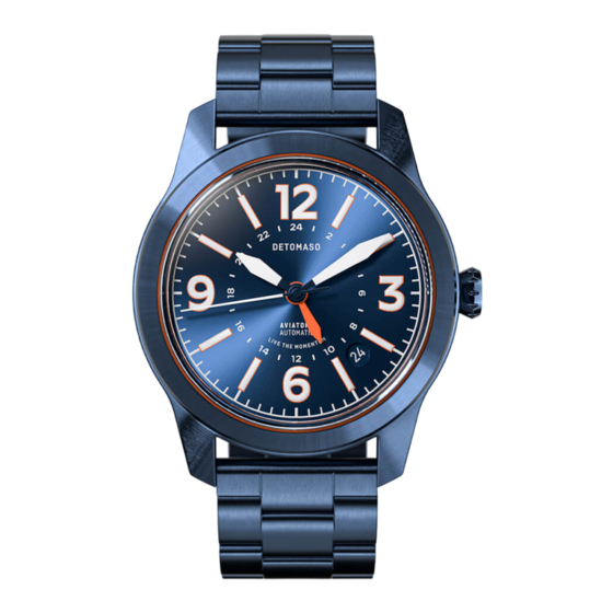DETOMASO AVIATORE AUTOMATIC GMT Manual