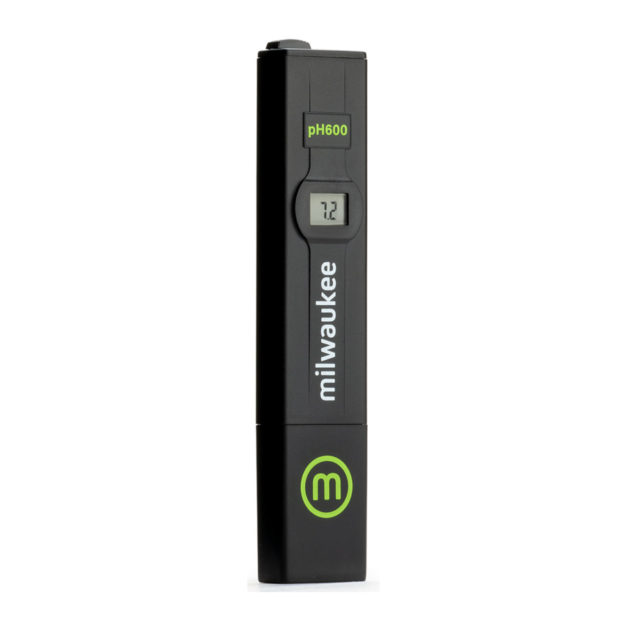 Milwaukee pH600 Manual