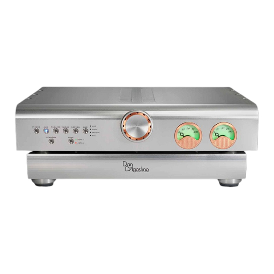 Dan D'Agostino PROGRESSION PREAMPLIFIER Owner's Manual