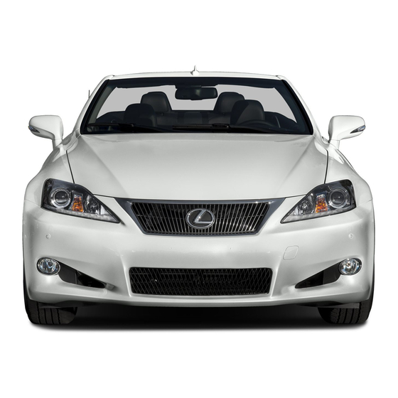 Lexus 2013 IS350C Owner's Manual