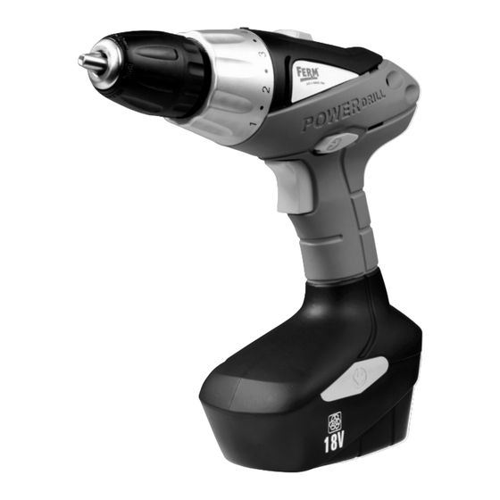 User Manuals: Ferm FDCD-1800NK Cordless Drill