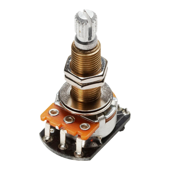 EMG B122 Volume Control Installation Information