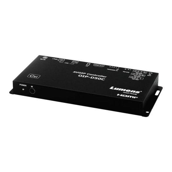 Lumens OIP-D50C User Manual