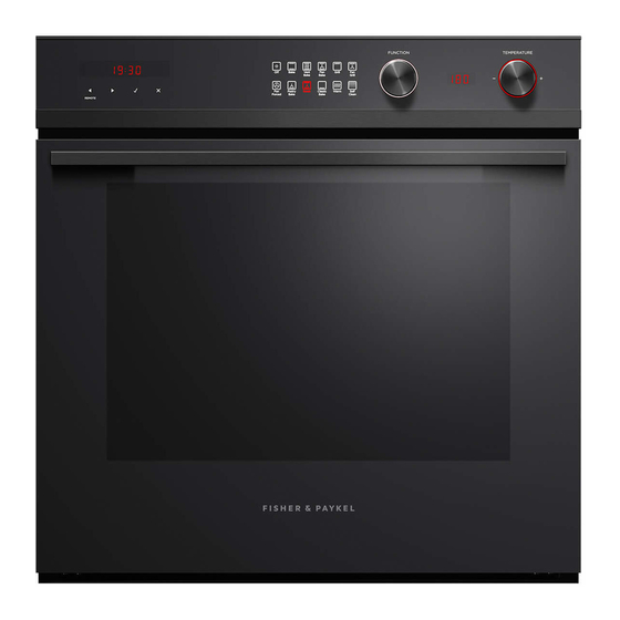 Fisher & Paykel OB60SL11DEPB1 Function Manual
