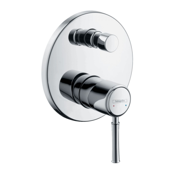Hans Grohe Talis Classic 14145000 Instructions For Use Manual
