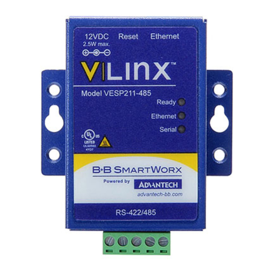 Advantech BB-VESP211-485 Quick Start Manual
