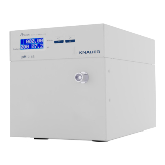 Knauer Azura pH 2.1S Instructions Manual