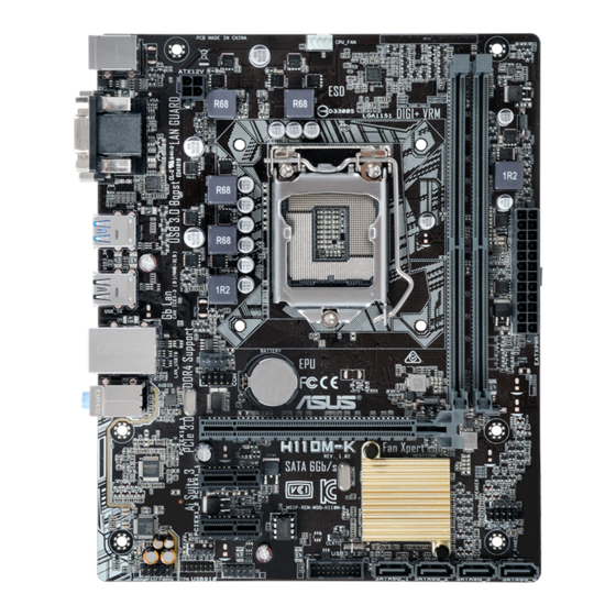Asus H110M-K X Manual