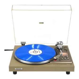 Pioneer PL-560 Service Manual