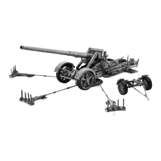 REVELL German heavy gun 17 cm Kanone 18 in Heavy Howitzer Carriage Manual