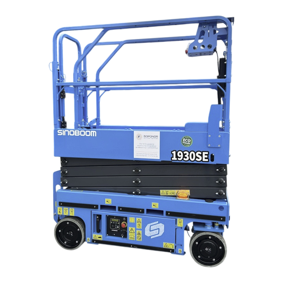 Sinoboom GTJZ1930SE Maintenance Manual