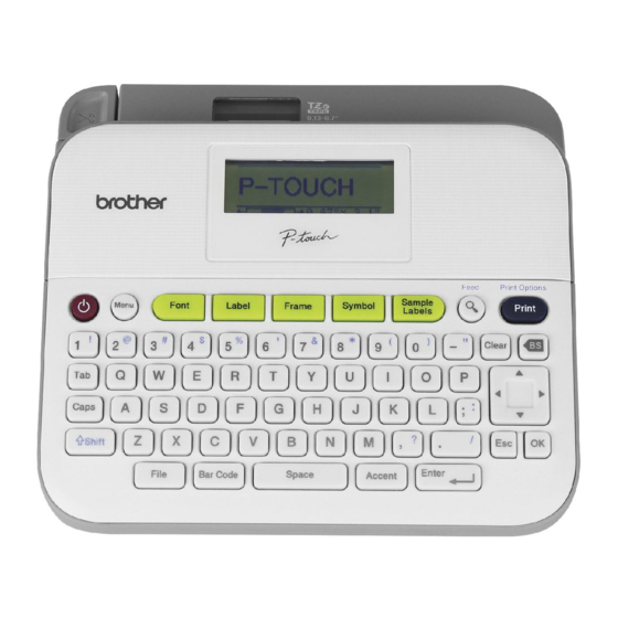 Brother P-touch D400 User Manual