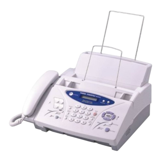 Brother 885MC - IntelliFAX B/W - Fax Owner's Manual