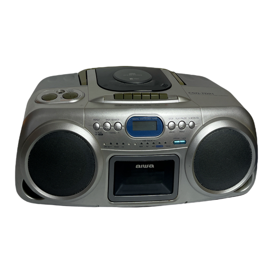 Aiwa CSD-TD21 Service Manual