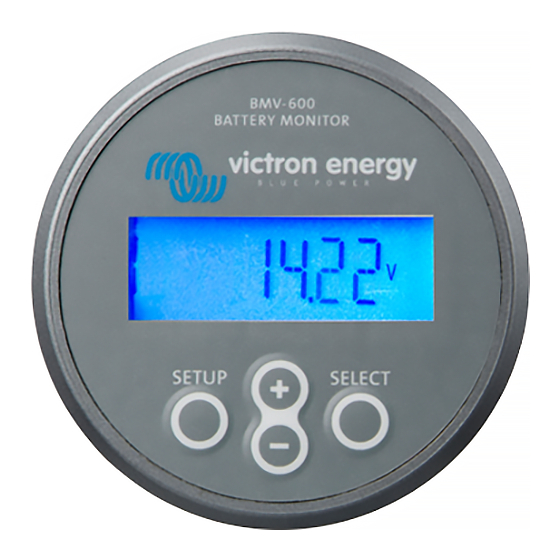 Victron energy BMV-600 Manual