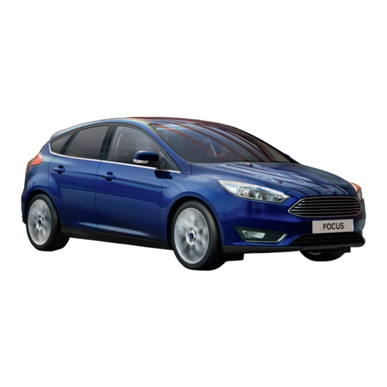 Ford focus Quick Reference Manual