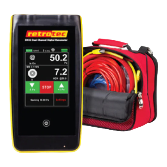Retrotec DM32 Quick Manual