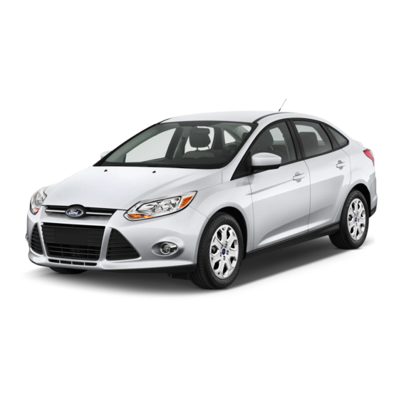 Ford FOCUS Quick Reference Manual