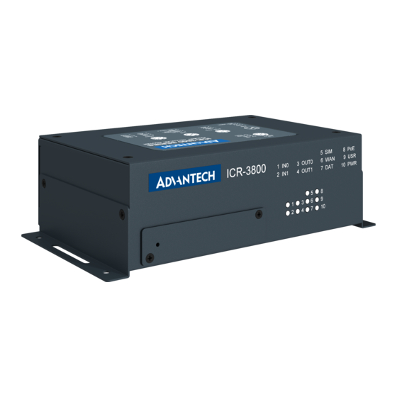 Advantech ICR-3831 Start Manual