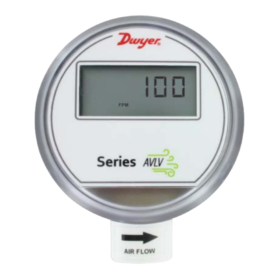 Dwyer Instruments AVLV Series Specifications-Installation And Operating Instructions