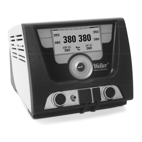Weller WXD 2010 Desoldering Station Manuals