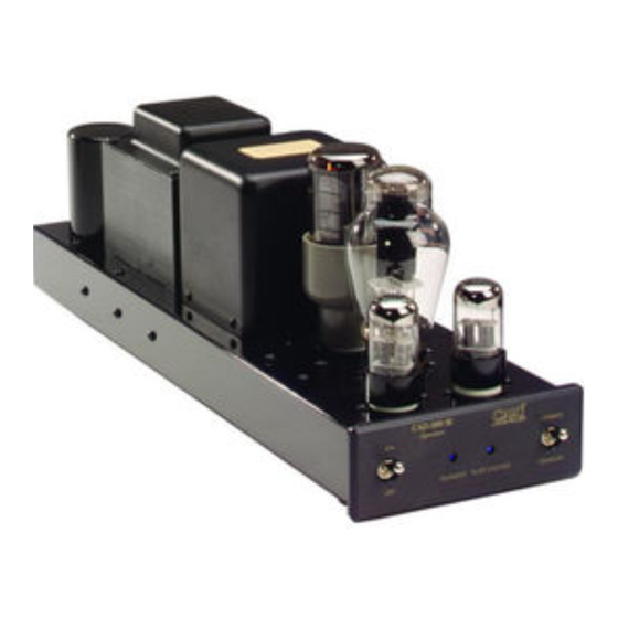 Cary Audio Design CAD 2A3 SE Operating Manual