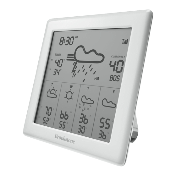 Brookstone 5-day wireless weather watcher User Information