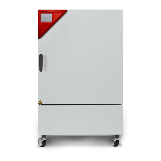 Binder KMF 115 Operating Manual