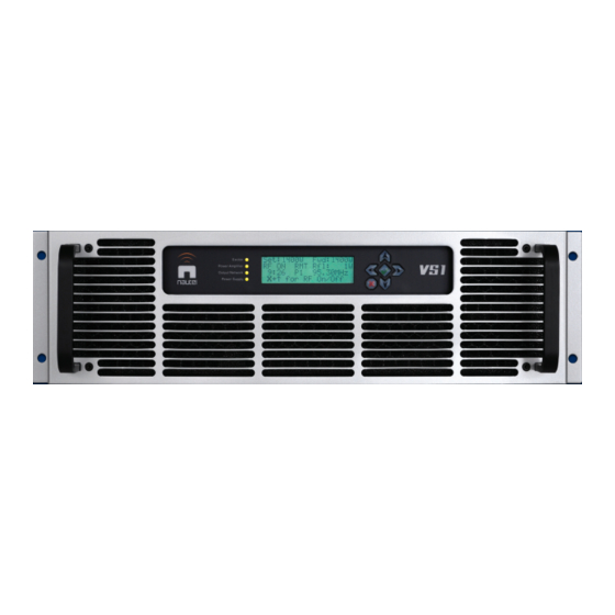 Nautel VS300 FM Transmitter Manuals